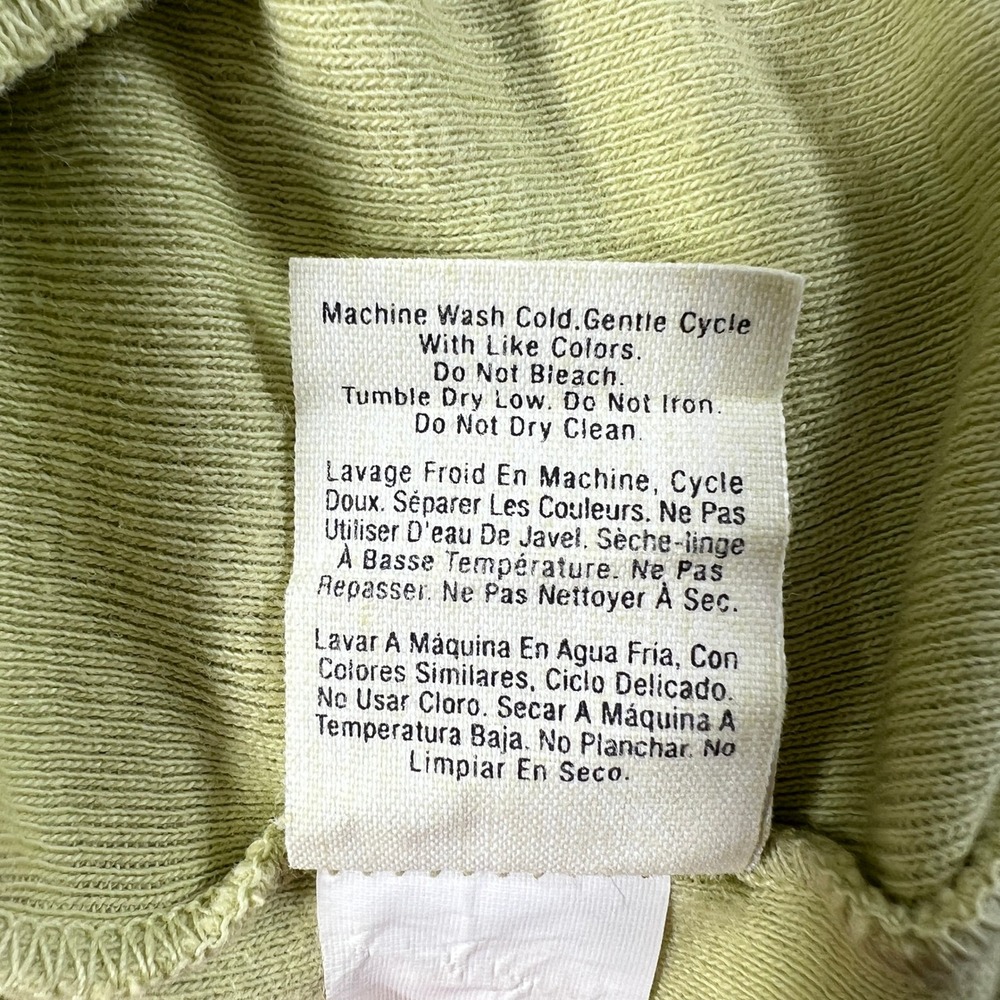 DKNY T-Shirt Women's M/L Avocado Green Logo Baby Tee Vintage 90s Made in USA NWT - Picture 6 of 9